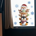 thumbnail image 5 of KOYPTL 2 Sheets Christmas Window Clings Cute Cartoon Santa Snowman Christmas Stickers Removable Winter Window Stickers Decals for Holiday Party Supplies Christmas Decorations for Home Decor, 5 of 6