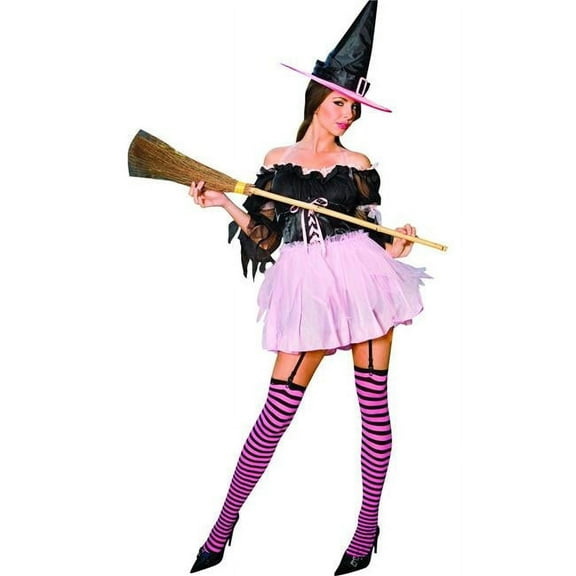 Music Legs Women's 70108-SM Off The Shoulder Witch Outfit, Small & Medium