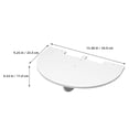 thumbnail image 2 of SHOWERORO 1Set Projector Rack White Semicircular for Home Use with Wifi Holder, 2 of 8