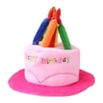 thumbnail image 1 of de Sombrero de Pastel de Cumpleaños de Peluche, Encantador Accesorio de Disfraz para Las Fiestas., 1 of 9