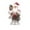 C, variant on Christmas Santa Claus Figurine Decoration Multicolor Christmas Chef Santa Figurines Doll Accessories Ornament Gift Santa Claus Standing Statue Figure Home Xmas Decor
