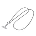thumbnail image 1 of Inteprter Elegante cordón para teléfono, seguro y con cordón dorado, accesorio de manos libres para días ajetreados y mujeres, cordón dorado Teléfono y Comunicación Plata, 1 of 6