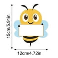 thumbnail image 5 of Sylvtty Bulletin Board Bumble Bee Cutouts Bee Shaped Paper Name Tags Student Nameplates for Classroom Cubbies Desks, 5 of 7