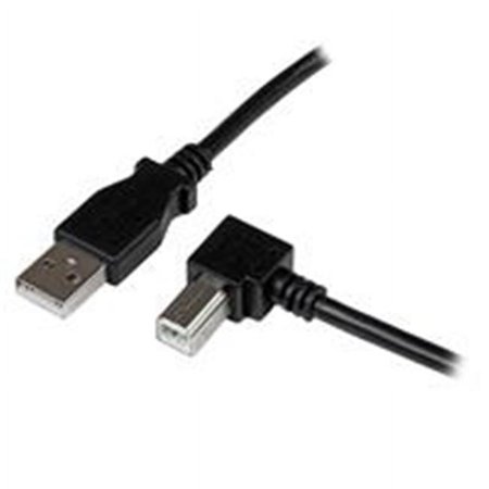 UPC: 0065030851657 | StarTech 6.6 USB 2.0 A/Right Angle B Cable Black USBAB2MR