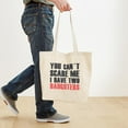 thumbnail image 4 of CafePress - I Have Two Daughters Tote Bag - Unisex Canvas Tote Bag, Beige, 1-Piece, 4 of 7
