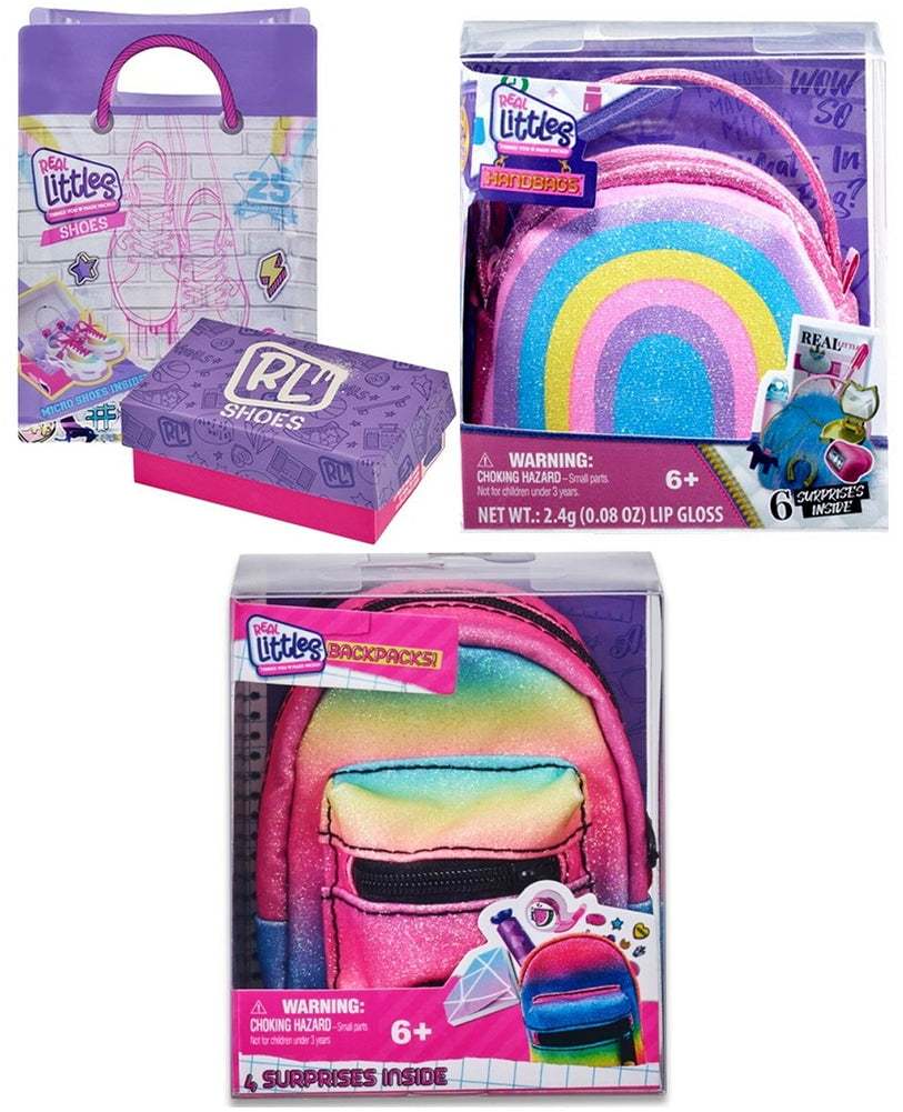 Hello Kitty Mini Collectable Sanrio Pastel Rainbow Backpack with 6