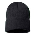 thumbnail image 4 of Rugby Solid Plain Long Beanie & Scarf Knit Sports Winter Set for Men & Women - Stay Warm & Stylish (Charcoal), 4 of 8