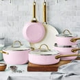 thumbnail image 2 of GreenPan Reserve Ceramic Nonstick 10-Piece Cookware Set | Blush, 2 of 9