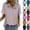 01# Pink, variant on Solid Button Down Shirts for Women Short Sleeve Bust Pocket V Neck Collared Shirts Summer Business Casual Work Tops, Khaki XL