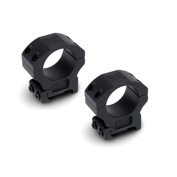 Monstrum 1 inch Precision Picatinny V2 Scope Rings, Black, 1.35 in