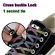 thumbnail image 2 of Cordones elásticos con hebilla cruzada para niños y adultos, Color caramelo, sin cordones Gao Jinjia LED, 2 of 2