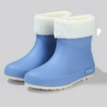 thumbnail image 5 of Wensltd Women's Mid Calf Rain Boots Comfort Winter Boots with Removable Lining Chunky Heel Rain Boots for Outdoor Work, 5 of 7