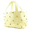 thumbnail image 2 of Pre-Owned Valentino Roman Studs Quilted 2021SS Calf Yellow Ladies Tote Bag (Good), 2 of 11