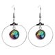 thumbnail image 2 of EeaseMX Bandeja vacía para pendientes, 20 unidades, accesorios para hacer joyas, bandeja vacía para pendientes de acero inoxidable, con gancho para la oreja, diámetro interior de 6 mm, color plateado., 2 of 8