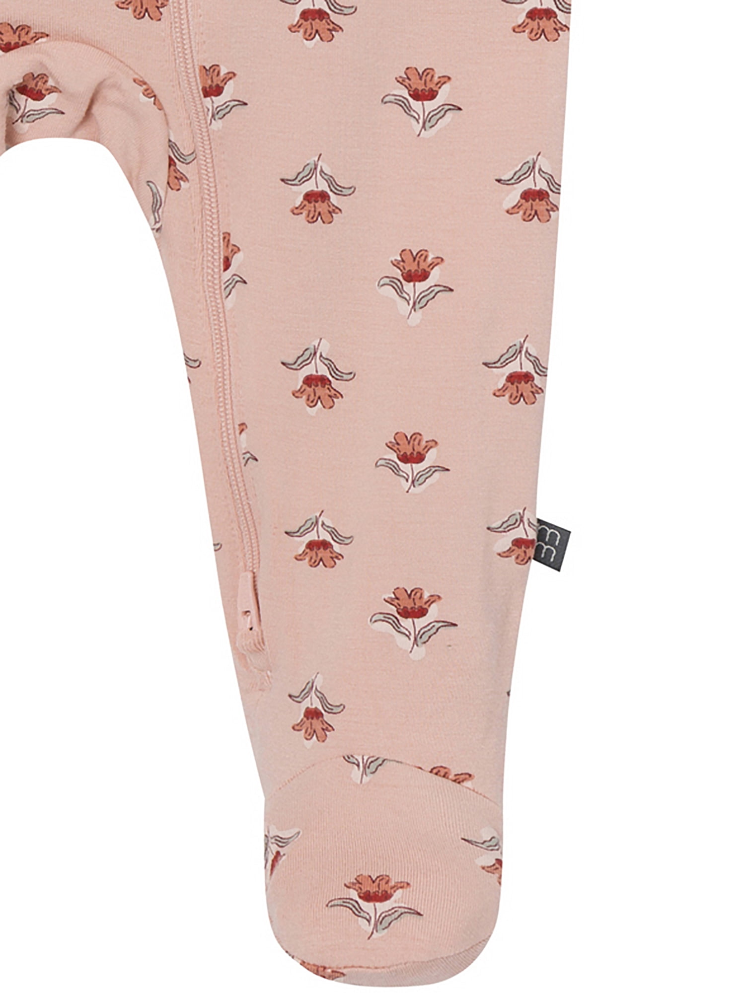 Modern Moments by Gerber Neutral Two-Way Zip Viscose Sleep ´N Play Footed Pajama , Sizes Newborn - 6/9 Months