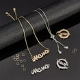 thumbnail image 4 of Mother's Day Bracelet Making Kit Including 2 Pcs Adjustable Slider Bracelets 4 Pcs Cubic Zirconia Links with 40 Pcs Jump Ring for Mother's Day Gift Craft Jewelry Making for DIY, 4 of 9