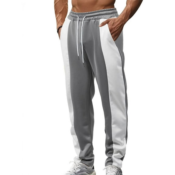 CHGBMOK Baggy Sweatpants Men Fashion Solid Joggers Sports Pants Sweatpants Trousers Long Pants Sizes S-3XL