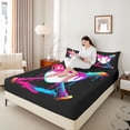 thumbnail image 4 of Castle Fairy Sport Baseball Full Size Sheets for Children Teens,Love Heart Bed Sheets, 4 of 7