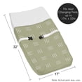 thumbnail image 3 of Sweet Jojo Designs Boho Hatch Green and White Changing Pad Cover, 3 of 6