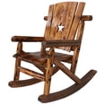 thumbnail image 2 of Leigh Country TX 93772 Char-Log Outdoor Children's Patio Rocker with Star Cutout - Brown, 2 of 4