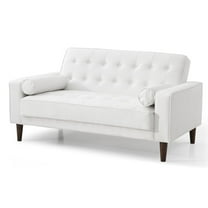 Glory Furniture Andrews Loveseat Bed in White Color