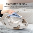 thumbnail image 4 of Yayeee Pillowcase King Size Set of 2 Satin Wrinkle Resistant Pillow Case, Light Gray Bears, 4 of 8