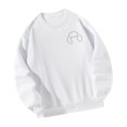 thumbnail image 3 of Sudadera de cuello redondo para mujer, ropa informal de manga larga, sudadera a la moda, cuello redondo para el trabajo, oficina, vacaciones, calle , M M, 3 of 8