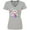 AC-Heather Grey, variant on Day of the Dead Owl Sugar Skulls and Guitar Women's V-Neck T-Shirt