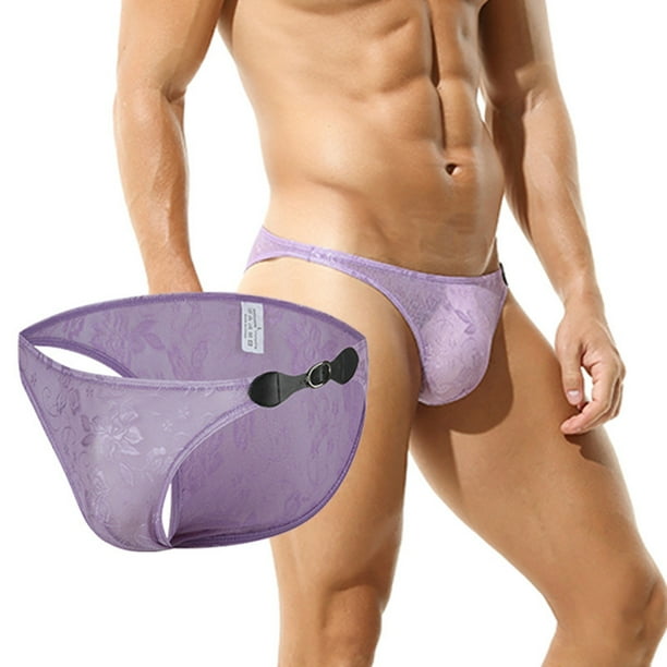 Calzones Para Hombre, Bikini De Encaje Para Hombre, Abertura De
