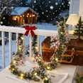 thumbnail image 5 of Snowman Christmas Garland with LED Lights 78 Inch Green Christmas Decorations for Indoor Outdoor Use Holiday Decoration for Christmas Tree Fireplace Mantel Window Door, 5 of 6