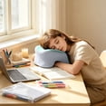 thumbnail image 6 of romoty Ergonomic Desk Nap Pillow Memory Foam, 10.2 x 9.8 Inches Green Face Down Sleeping Cushion with Arm Rest Hole for Office School Desk, 6 of 6