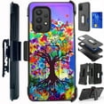 thumbnail image 1 of Compatible with Samsung Galaxy A02s 5G Hybrid Card Holster Phone Case Cover (Trippy Tree), 1 of 1