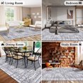 thumbnail image 6 of LOKHOM Boho Area Rug 8'x10' for Living Room, Machine Washable Rugs Non Slip Vintage Indoor Floor Carpet for Bedroom Dinning Room Office, Gray/Tan, 6 of 9