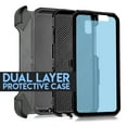 thumbnail image 5 of for Samsung Galaxy A51 5G (NOT FIT A51 4G) Phone Case Dual Layer Full-Body Rugged Clear Back Case Drop Resistant Shockproof Case with Built In Screen Protector Black, 5 of 7