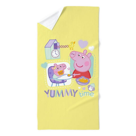 CafePress - Peppa Pig: Yummy Time - 35"x70", Extra Large, Oversized, Jumbo Beach Towel