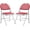 Red, variant on Eastvita 4-Piece Set of Metal Folding Chairs with Non - Slip Foot Pads PU Leather Cushion Seat Metal Support for Indoor Outdoor Use in Restaurant Beige