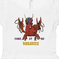 thumbnail image 4 of Inktastic Mardi Gras Come at Me Breaux Crayfish Girls Baby Dress, 4 of 5