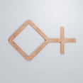 thumbnail image 5 of Ekena Millwork 25 5/8"W x 15 3/8"H x 3/8"T Medium Cameron Decorative Fretwork Wood Wall Panels, Cherry, 5 of 6