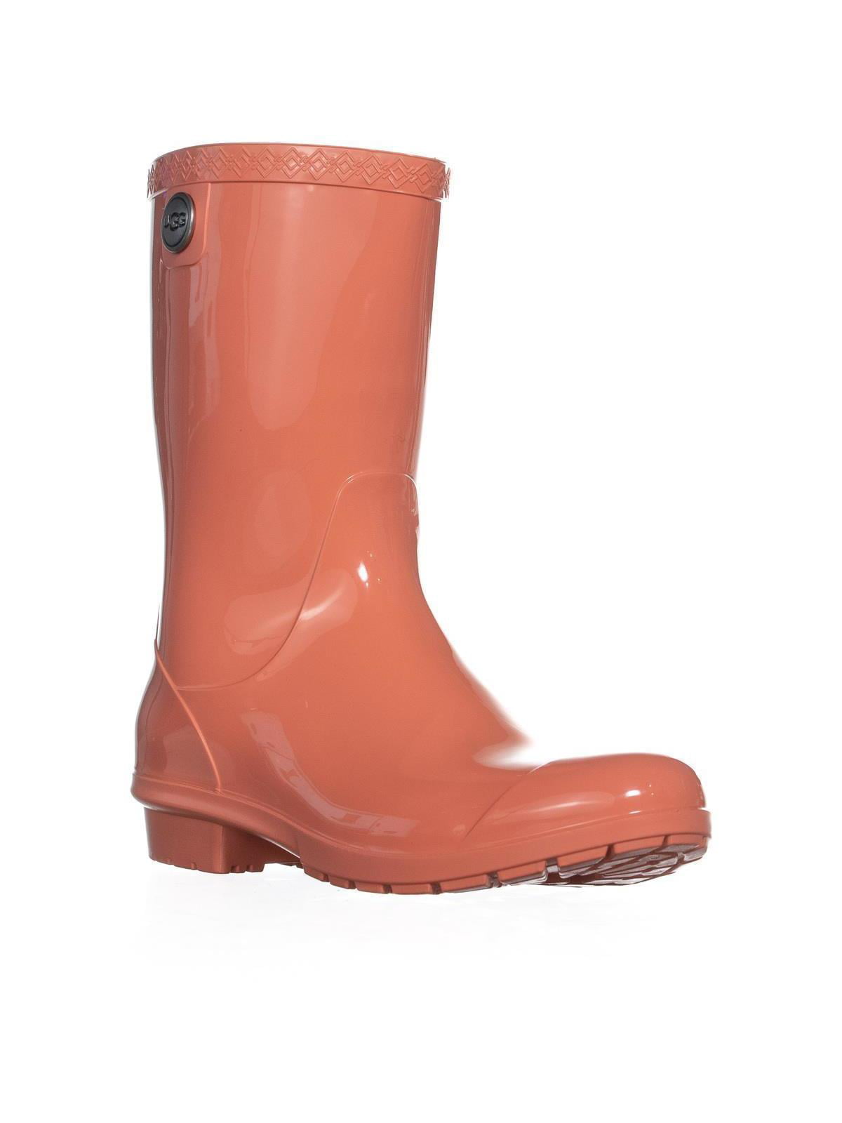 UGG - Womens UGG Australia Sienna Mid-Calf Rain Boots, Vibrant Coral, 8 US - Walmart.com 