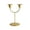 Gold, variant on Christmas Large U-Shaped Candle Holders Elegant Candelabra Formal Dinner Decor Holiday Party Centerpiece Extra Size Candle Stand for Special Events