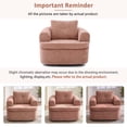 thumbnail image 6 of Jopath 360°Swivel Sofa Chair,Swivel Round Chair with Dual-layer Cushion Design Accent Barrel Chair for Living Room Bedroom Office Hotel Pink, 6 of 9