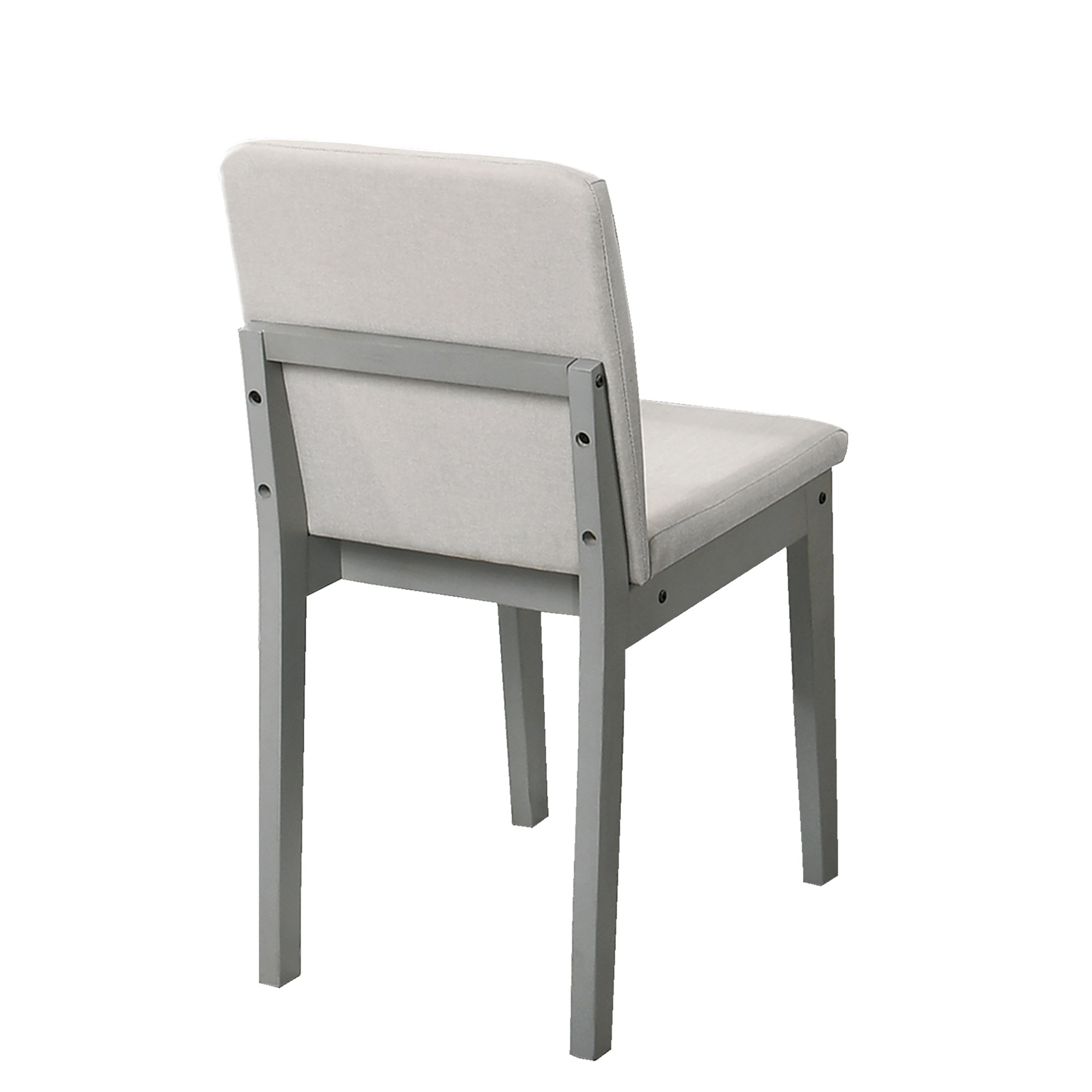 Aukfa Dining Table Set for 4, Kitchen Table & Chairs for Small Space Apartment, Gray