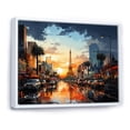 thumbnail image 2 of Designart "Las Vegas in Future Cityscape of Tomorrow II" Cityscapes Floater Framed Canvas Wall Art, 2 of 7