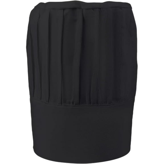 Black Tall Chef Hat Adult Adjustable Elastic Baker Kitchen Catering Wear Cooking Hat Polycotton Chef Cap Breathable Mesh Top for Men Women Grill BBQ Chefs Dad Gift Father's Day