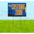 thumbnail image 1 of The Costume Zone (18" x 24") Yard Sign, Includes Metal Step Stake, 1 of 6