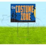 The Costume Zone (18" x 24") Yard Sign, Includes Metal Step Stake