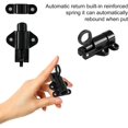 thumbnail image 3 of SHENMO Door Latch Spring Door Latch With 4 Screws Automatic Door Spring Latch Aluminum Alloy Spring Bolt Suitable for Doors and Windows Wardrobes Courtyard Door Outside, 3 of 5