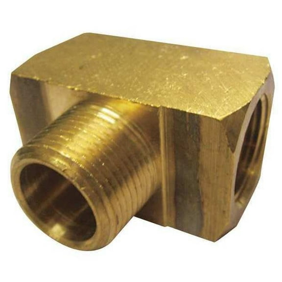 ZoroSelect Brass Branch Tee, FNPT x FNPT x MNPT, 1/4" Pipe Size