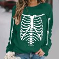 thumbnail image 6 of Inverlee Halloween Sweatshirts for Women Plus Size Pumpkin Ghost Graphic T-shirt Work Round Neck Sweatshirt Long Sleeve Dressy Casual Pullover Tops Halloween Clothes, 6 of 6