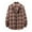 Orange, variant on DDAPJ pyju Regular Fit Plaid Flannel Shirt for Men Clearance Sales,Casual Button Down Checked Shirt Jackets Open Front Long Sleeve Shacket Jacket with Chest Pocket